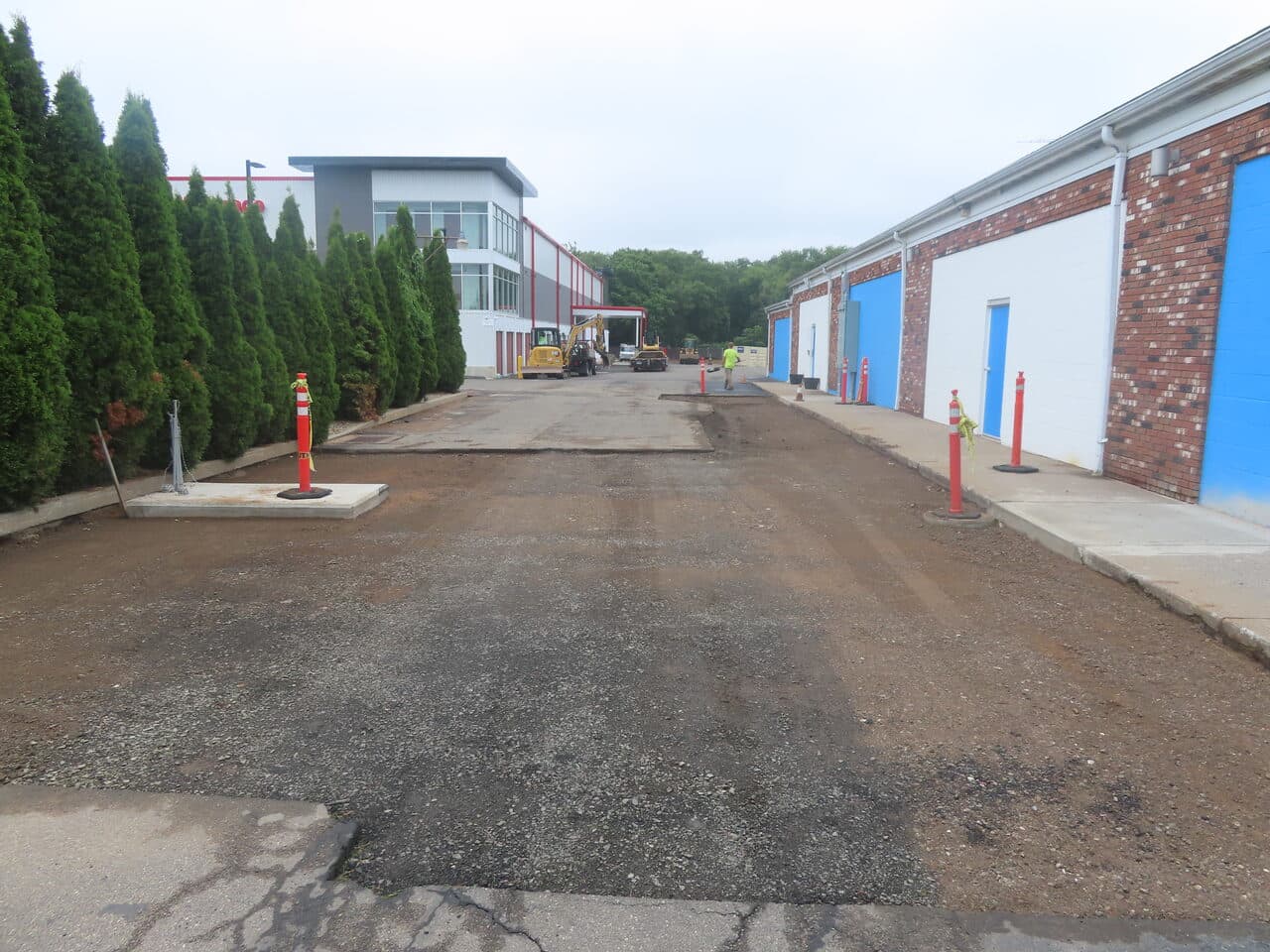 Before — Commercial Parking Lot Repair & Patching in Wallingford, CT (milled commercial lot prepped for paving)