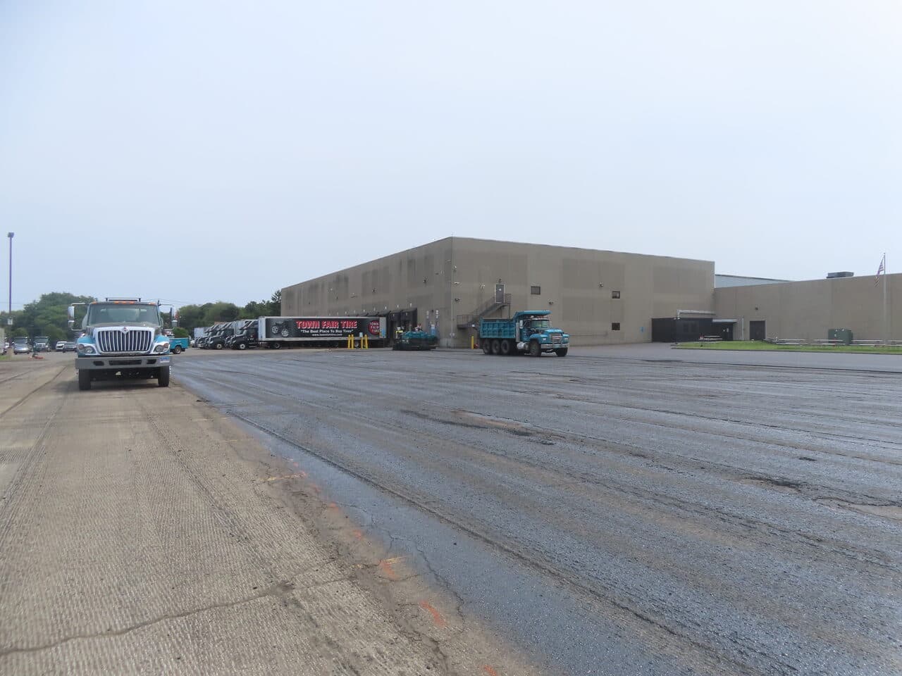Commercial Parking Lot Paving project in East Haven, CT — milled lot surface before overlay