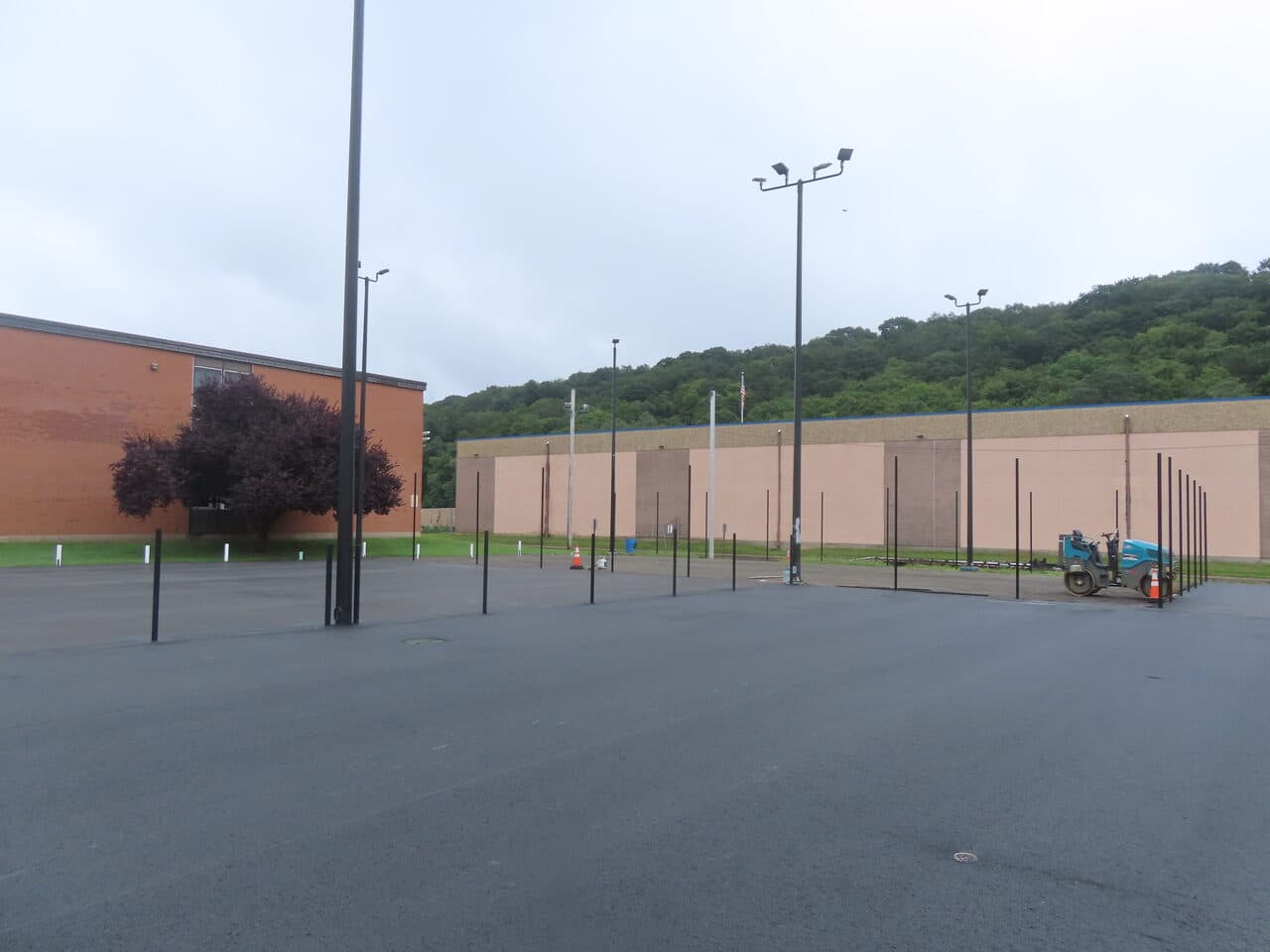 Commercial Parking Lot Paving project in East Haven, CT — milled lot before paving