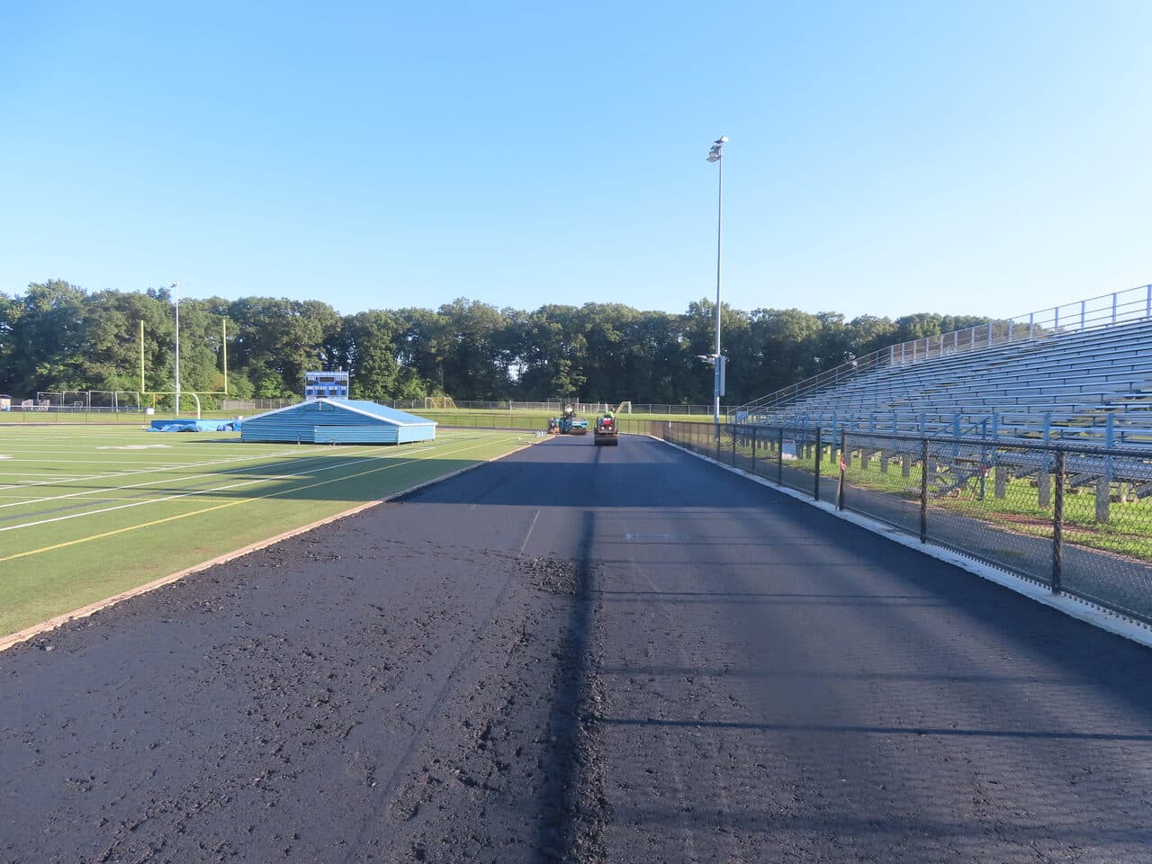 After — Athletic Surface Base Paving in Southington, CT (track base before paving)