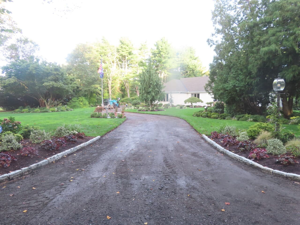 Residential Driveway Paving project in Branford, CT — milled driveway before paving