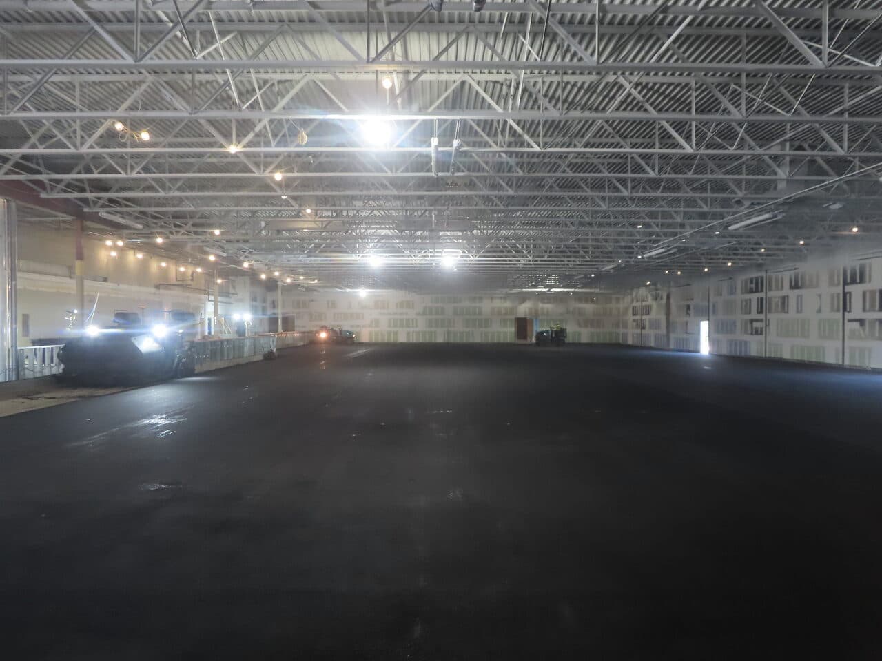 Commercial Parking Lot Paving project in Newport, RI — finished asphalt floor wide interior
