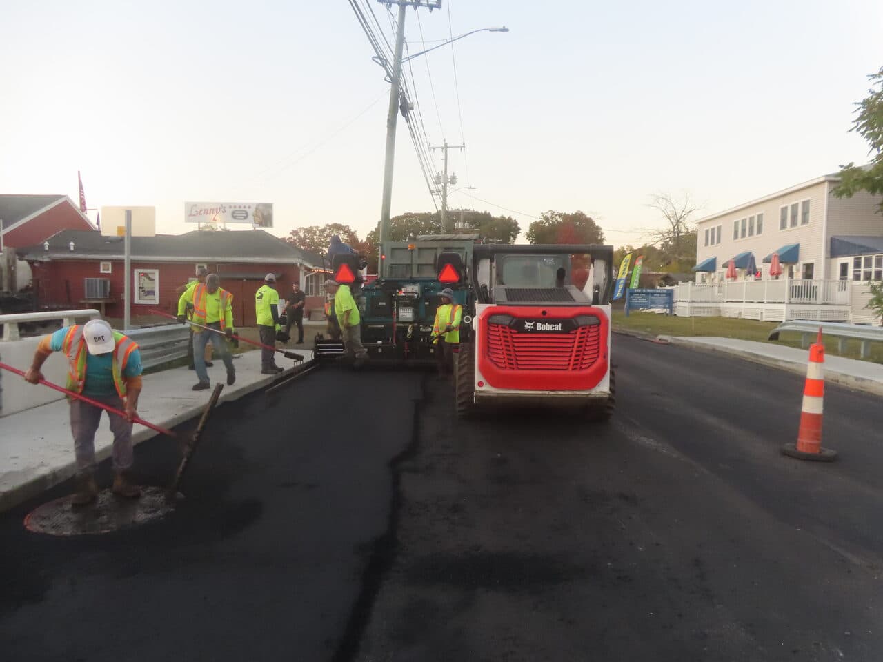 After — Roadway Paving in Branford, CT (milled road surface before paving)