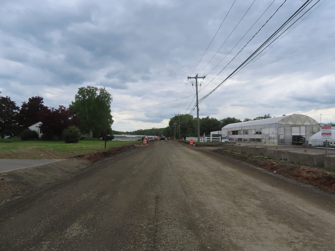 Roadway Paving project in Cheshire, CT — milled gravel roadbase before paving