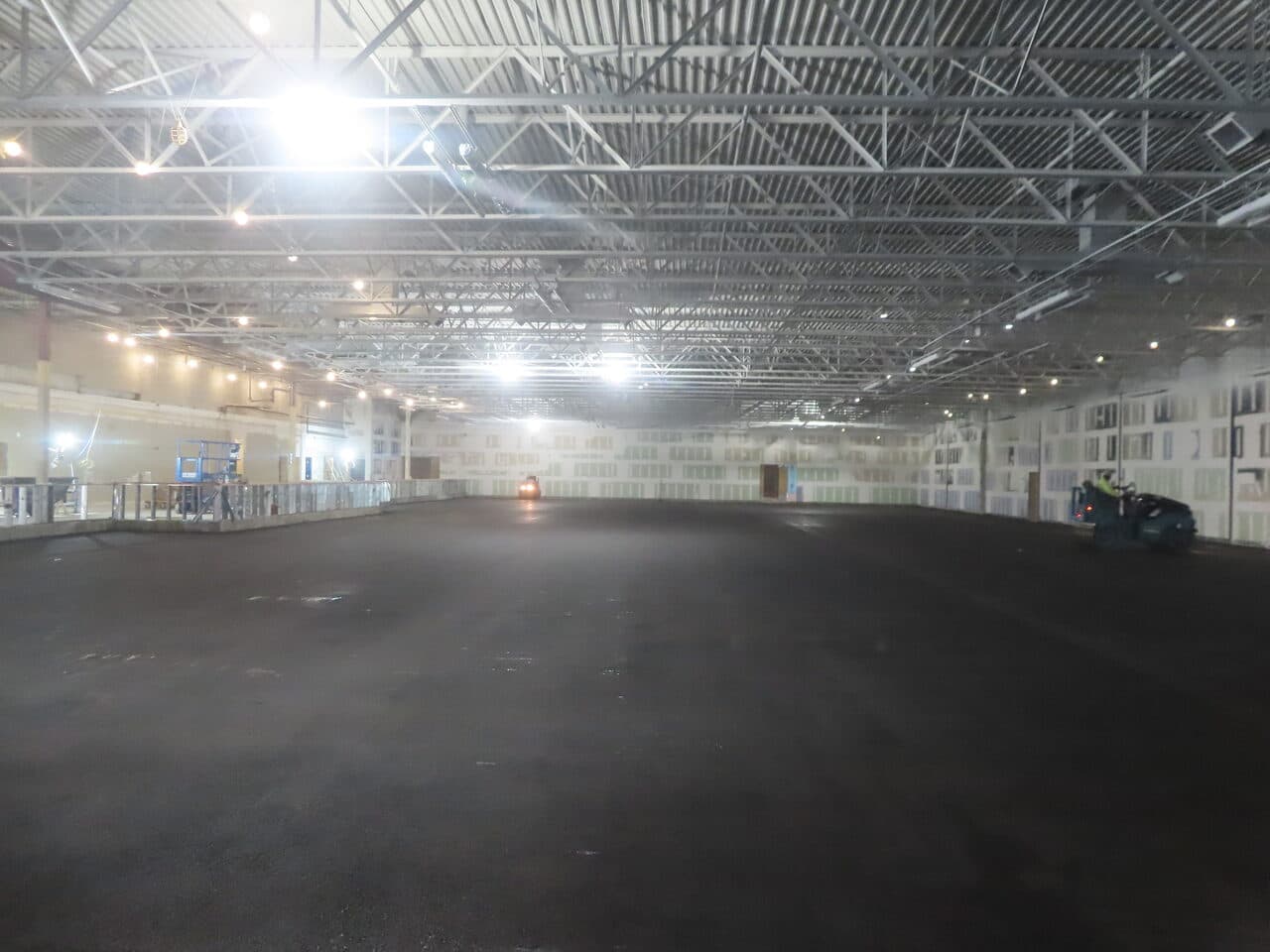 Commercial Parking Lot Paving project in Newport, RI — finished asphalt floor wide interior