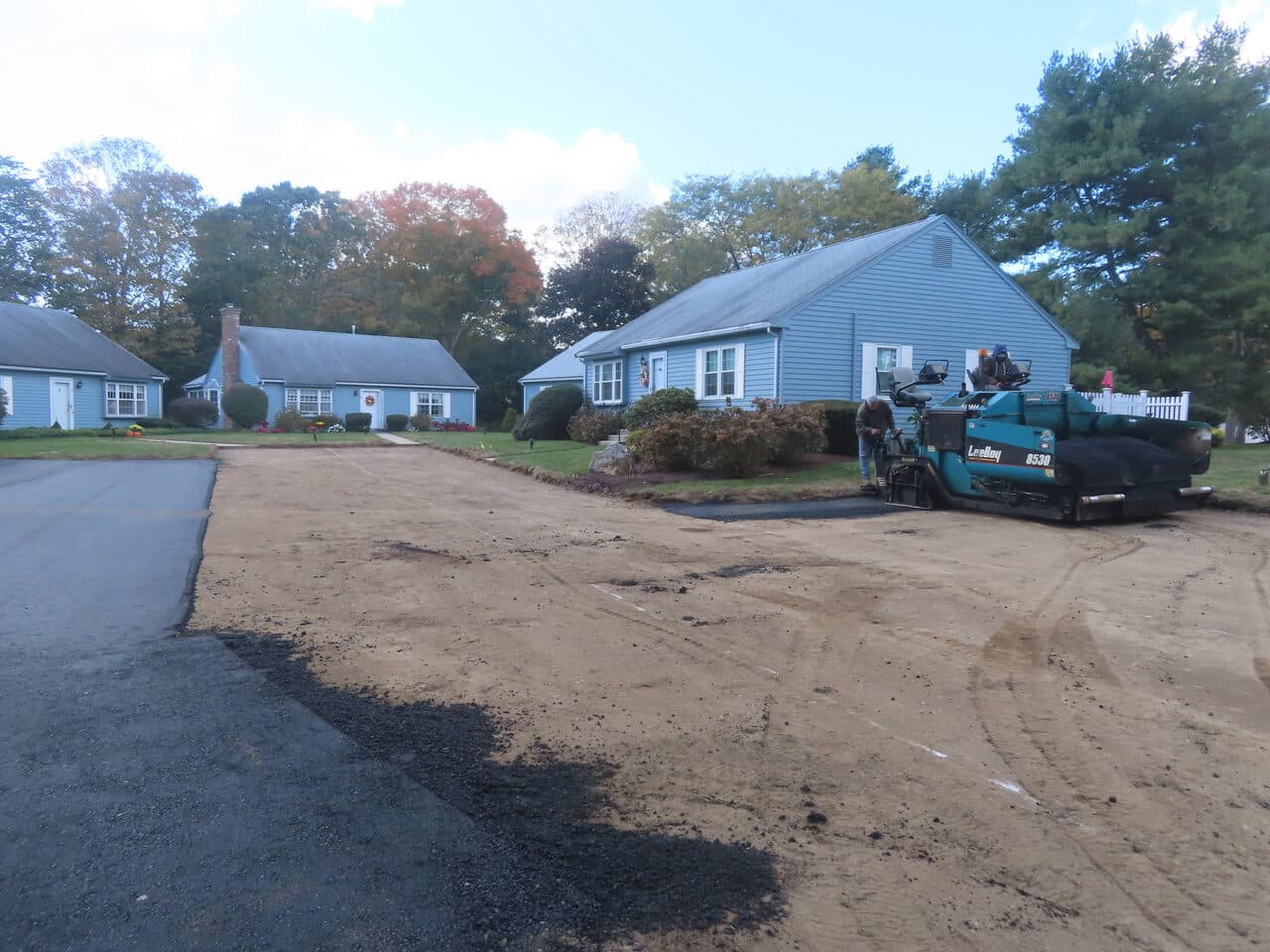 Roadway Paving project in Madison, CT — prepped graded base before paving